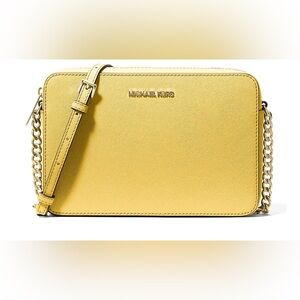 Michael Kors Gray and Yellow Crossbody Bags